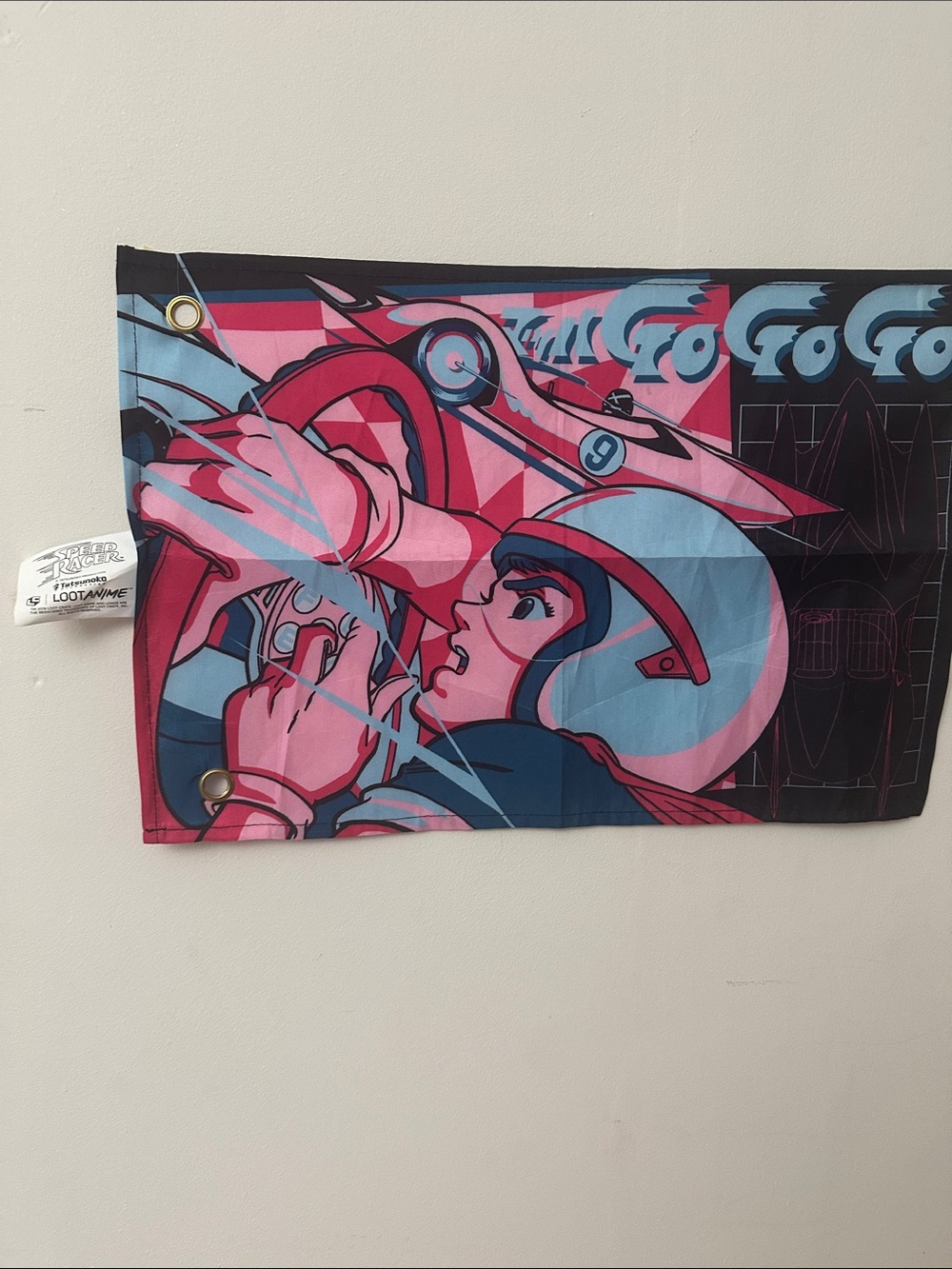 Speed racer Graphic Banner - Pink & Blue